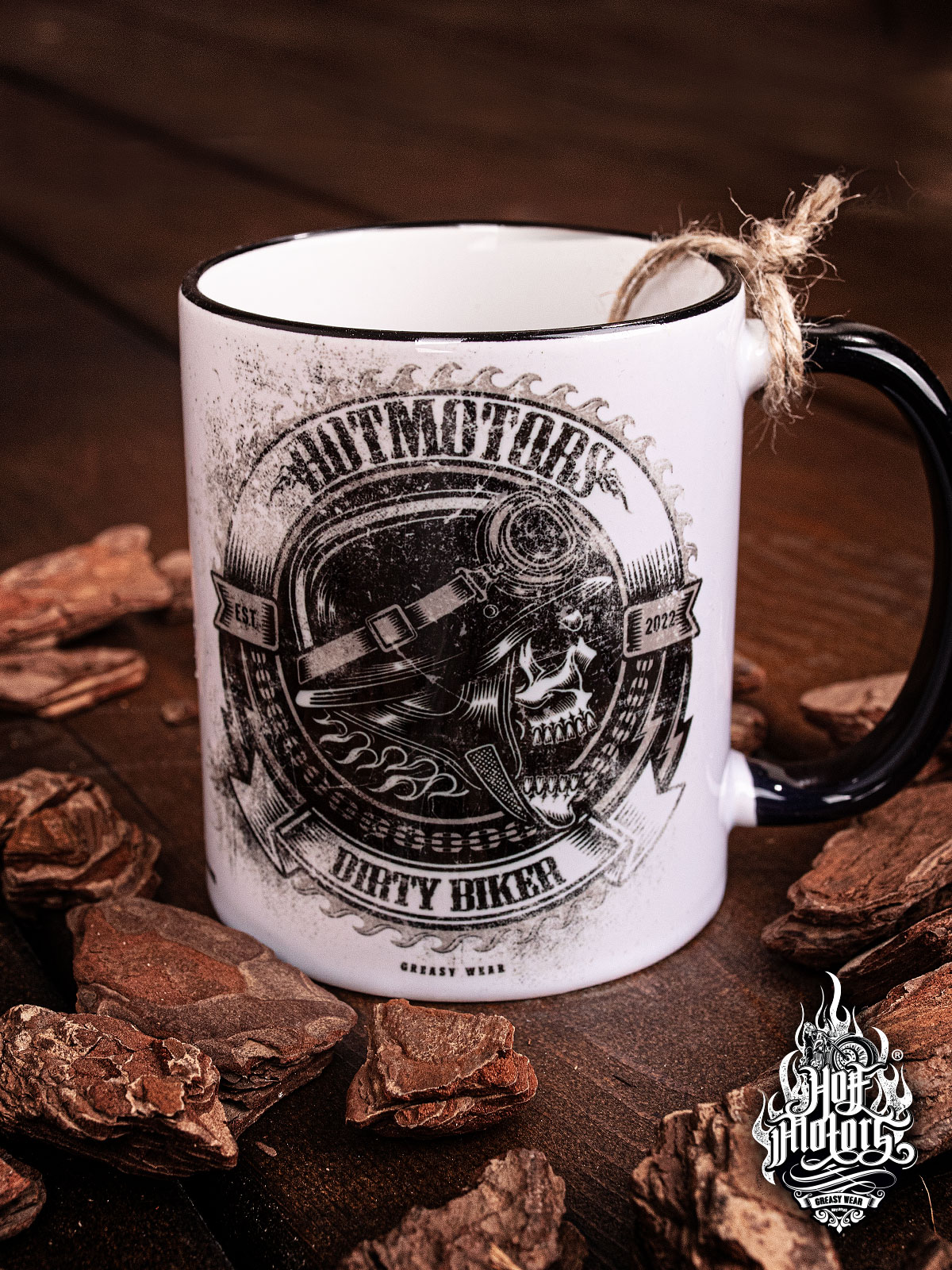 Кружка керамическая HOT MOTORS "Dirty Biker"